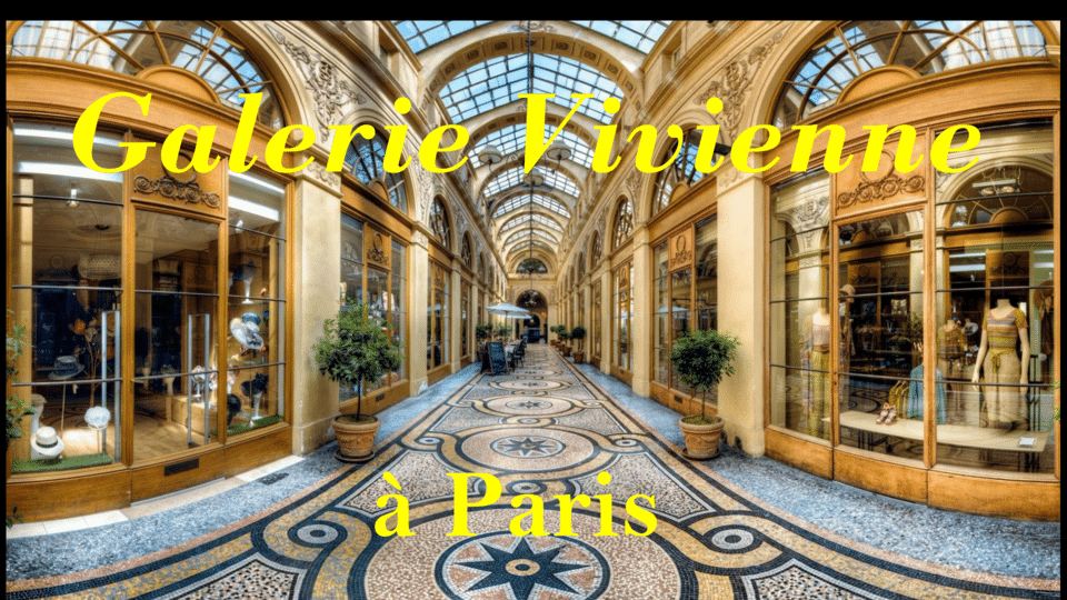 la Galerie Vivienne à Paris